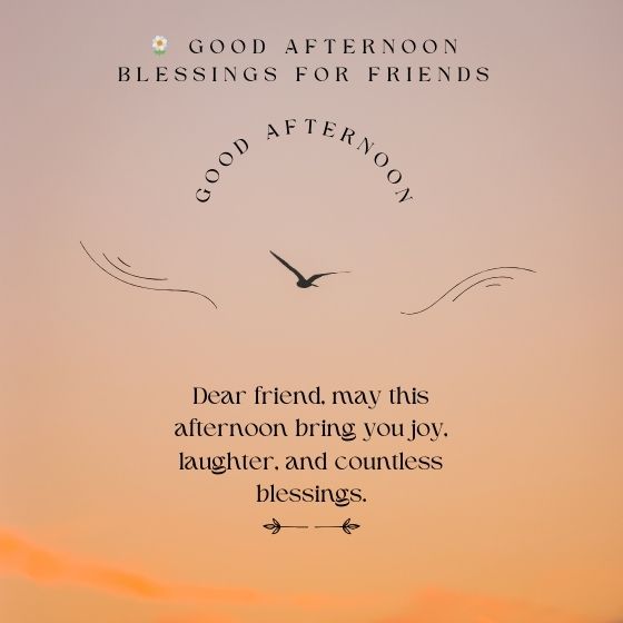 greetings good afternoon blessings
