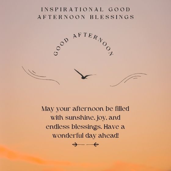 greetings good afternoon blessings