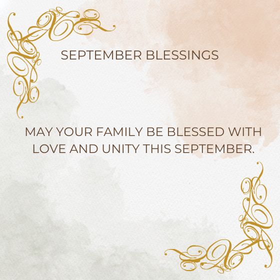 september blessings