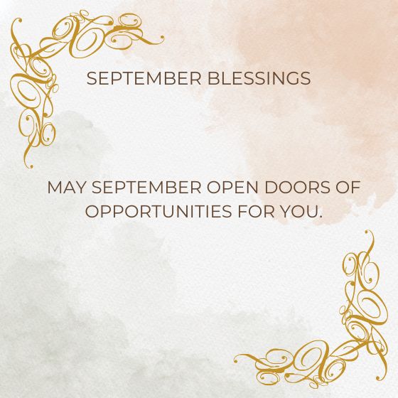 september blessings