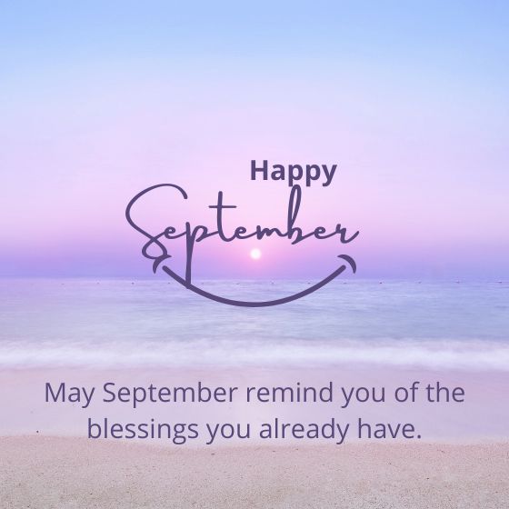 september blessings