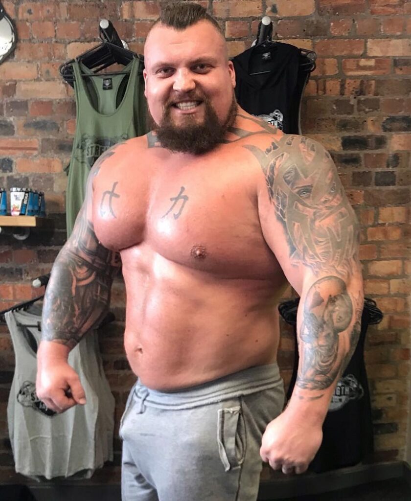 eddie hall height and weight
