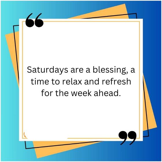saturday blessings