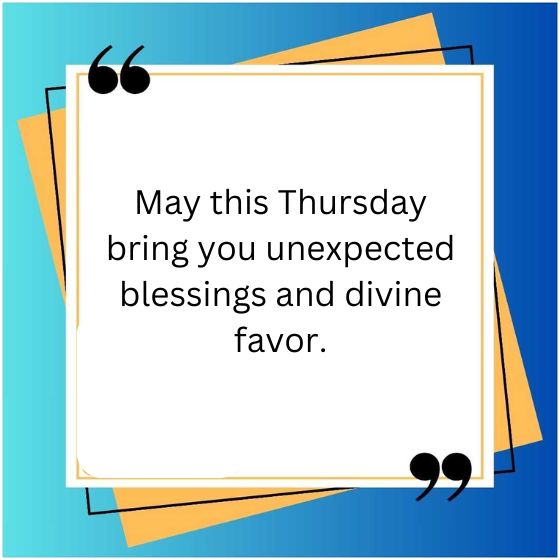 thursday morning blessings